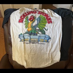 Vintage Authentic Rolling Stones US tour three quarter sleeve tee. Never worn!